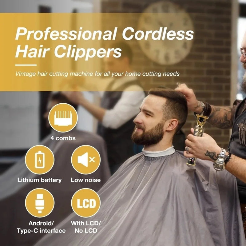 Máquina De Cortar Cabelo e Barba Elétrico Profissional